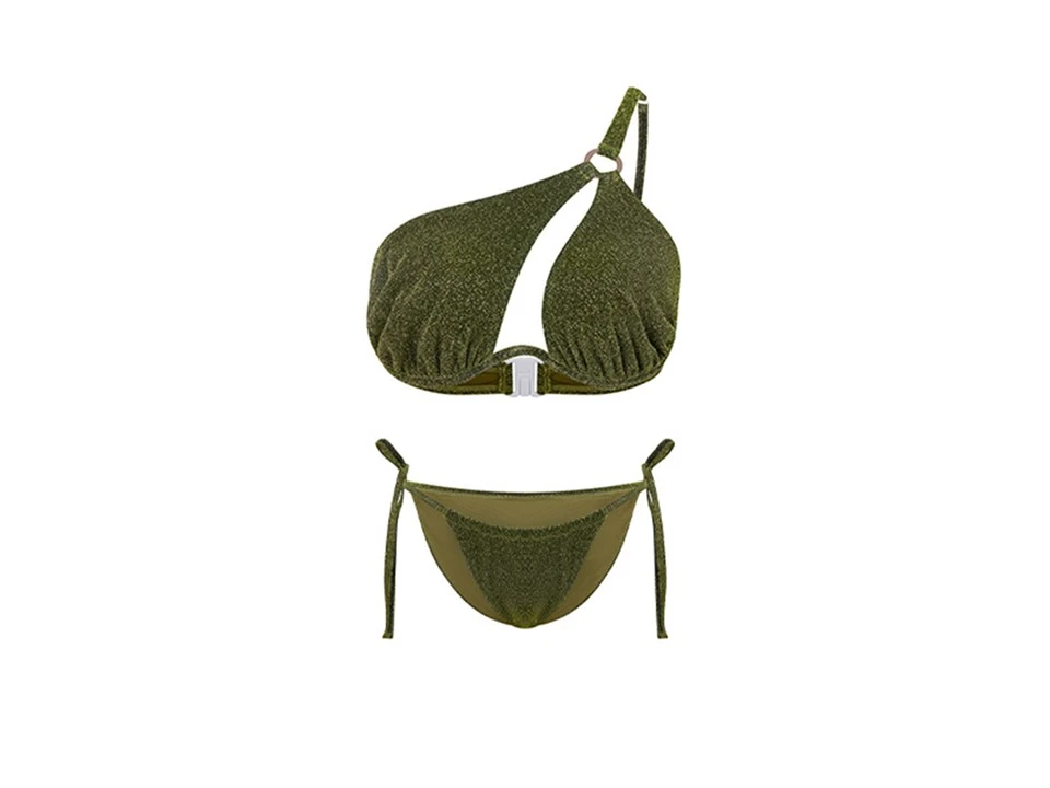Set Bikini Bandeau Hijau